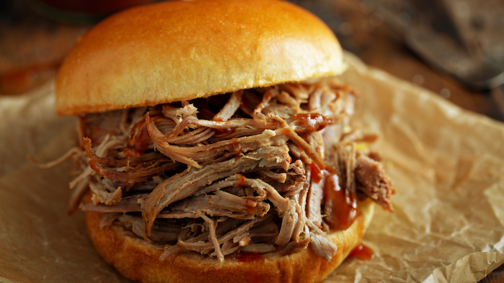 Pulled pork sandwich