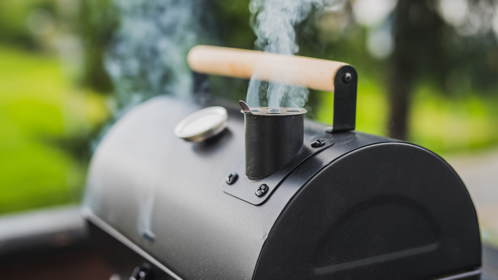 Nick with his smoker